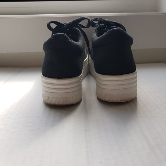 Forever 21 Canvas Platform Sneakers Size 6 - Picture 3 of 7